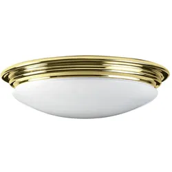 Brompton Deckenleuchte Messing poliert Elstead Lighting BATH-BROMPTON-F-PB