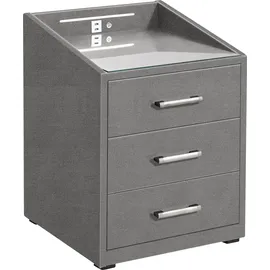 ed exciting design Nachtschrank Moon 47 x 46 x 61 cm Grau