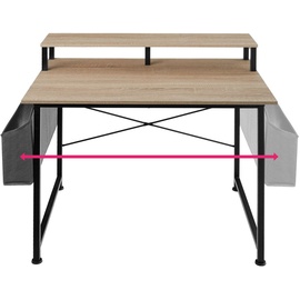 Tectake Schrebitisch Thornton 120 x 60 x 110 cm - Braun