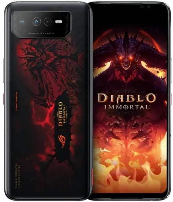 ASUS ROG Phone 6 Diablo Immortal Edition Gaming Smartphone, 5G, 165Hz, 512GB/16GB – Hellfire Red - Neu mit 19% MwSt