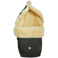 kaiserbaby Lammfell-Fusssack, Waldgrün, Fell, 45x85 cm, Baby on Tour, Kinderwagen, Kinderwagen-Zubehör, Fußsack Kinderwagen