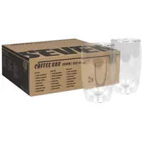 Könitz Latte-Macchiato-Glas Coffee Bar SEVEN, 350 ml, Glas weiß