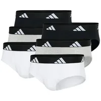 adidas Boxershorts Brief Basic grau M 6er Pack