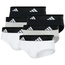 adidas Boxershorts Brief Basic grau M 6er Pack