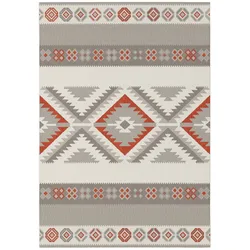 Karat Outdoorteppich   Karo   Rot