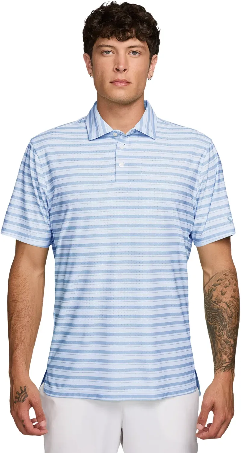 Nike Golf Polo Tailored Performance Stripe, hellblau/blau