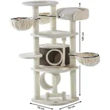 Nobby Elif Kratzbaum 70 x 70 x 189 cm creme