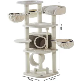 Nobby Elif Kratzbaum 70 x 70 x 189 cm creme