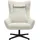 SalesFever Sessel Savannah Cord 82 x 106 x 85 cm Beige mit Hocker und Drehfunktion