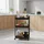 Relaxdays Rollwagen, 3 Ebenen Schwarz