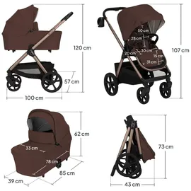 lionelo Carmine 3in1 Braun