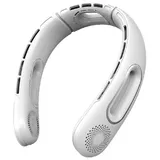 feinlux Mini USB-Ventilator Mini USB-Ventilator Tragbarer Nackenventilator, Handfreie Klingenlose Hals-Ventilator, Wiederaufladbar weiß