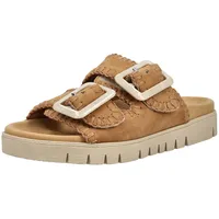 Gabor Pantolette in sattel | Gr. 42, braun, Schuhe Pantolette, Damen, hellbraun, Leder, : : Normal Größe: 42 Weite: Normal - Braun - 42