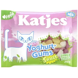 Katjes Fruchtgummis Yoghurt-Gums Sauer, 210 g