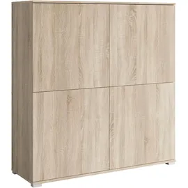 OTTO home PC-Schrank OTTO HOME "Kenia, Sekretär, Home Office", sonoma, B:120cm H:125cm T:39,5cm, Sekretäre, Mit Push-to-open, Tastaturauszug und praktischem Stauraum