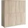 OTTO home PC-Schrank OTTO HOME "Kenia, Sekretär, Home Office", sonoma, B:120cm H:125cm T:39,5cm, Sekretäre, Mit Push-to-open, Tastaturauszug und praktischem Stauraum