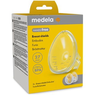 Medela Hands-free Brusthauben, 2 x Brusthauben, BPA-frei, Medela Zubehör für Hands-free Milchpumpe, Zubehör für Hands-free Auffangschalen