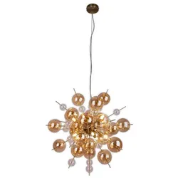 NÄVE Pendelleuchte »EXPLOSION«, ∅xH: 65 x 6 cm, Metall/Glas - goldfarben