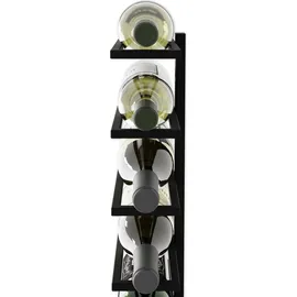 LENMAR Weinregal 90 x 28 x 10 cm Schwarz