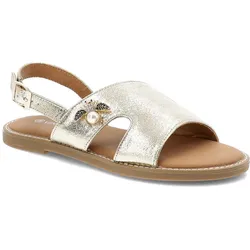 Goldene Sandalen Vinceza Flache Schuhe, 40