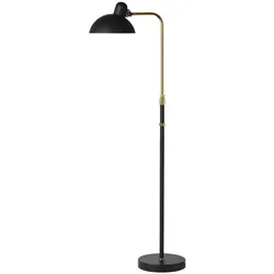 Fritz Hansen - KAISER idell 6580-F Luxus Stehleuchte, schwarz matt / Messing