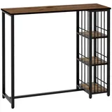 Homcom Bartisch 120 x 40 x 105 cm Braun
