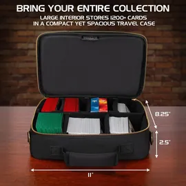 enhance gaming Enhance Trading Card Travel Case Black