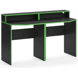 Vicco Computermöbelset Computertisch 2x Schreibtisch kurz Kron Schwarz/Grün