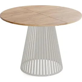 WFL GROUP Esstisch Ø 100 cm braun