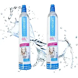 SodaStream CO2-Gaszylinder 60L (Kartusche) im 2er-Set