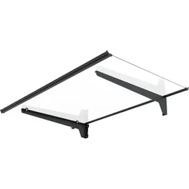 Trendline Vordach Nizza 140 x 90 cm schwarz