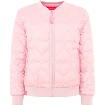 Zwillingsherz Steppjacke Bomberjacke mit gesteppten Herzen, mit Taschen und Reißverschluss rosa S