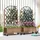 Outsunny Hochbeet Pflanzkasten mit Rolle 97 x 25 cm Braun
