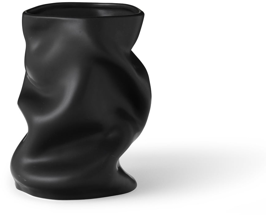 Audo - Collapse Vase, H 20 cm, schwarz