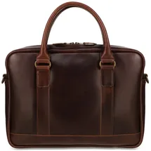Buckle & Seam Businesstasche Everett Dot Business Bag Brown