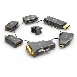 PureLink HDMI-Adapterring 4K mit sechs Adaptern Schwarz