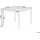 Beliani Prato Gartentisch 95 x 95 x 74 cm Grau/Schwarz