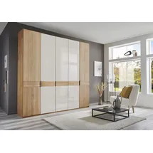 Wiemann Drehtürenschrank Cardiff 246,3 x 236 x 58 cm Braun/Weiß