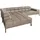KAWOLA Sofa NELSON grau mit motorischem Sitzvorzug Recamiere links
