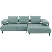 switch Ecksofa  MAGNETIC ¦ türkis/petrol ¦ Maße (cm): B: 266 H: 69 T: 180