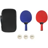 Hudora Tischtennis-Set Outdoor 6-tlg. blau/rot/mehrfarbig