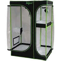 Zelsius Growzelt MyHomeGrow 2-in-1 Grow Tent | Indoor Growroom | schwarz grün | Growroom Growschrank Darkroom Pflanzenzelt Gewächshaus Zuchtzelt (120 x 90 x 145 cm)