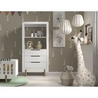 Vipack Stauraumregal 88 x 180 x 54,4 cm Kiefer lackiert Weiß