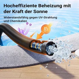 teichtip Poolschlauch schwarz 6 m