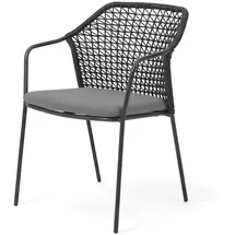 barths Burano Gartenstuhl 58,5 x 60 x 83,5 cm grau 4 St.