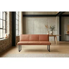 KAWOLA Sitzbank ELEEN Leder Braun 243 x 85 x 69 cm