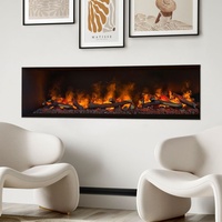 Muenkel design wall fire electronic PRO [Opti-myst Elektrokamineinsatz Wandeinbau]: 1650 mm - mit Dekoholz - 2.000 Watt Heizleistung - Tank