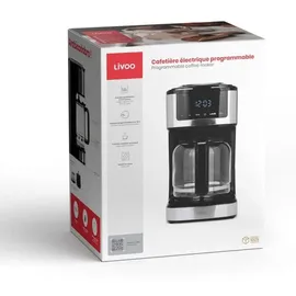LIVOO DOD208 programmierbare Filterkaffeemaschine schwarz