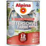 Alpina Wetterschutzfarbe 2,5 L silbergrau