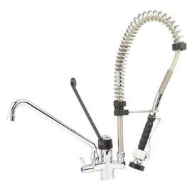 BE-Gastro I Profi Gastro Geschirrbrause „Premium“ inkl. Wasserhahn, Mischbatterie & ergonomischem Langhebelgriff I Gastrobrause mit Zubehör (60cm)